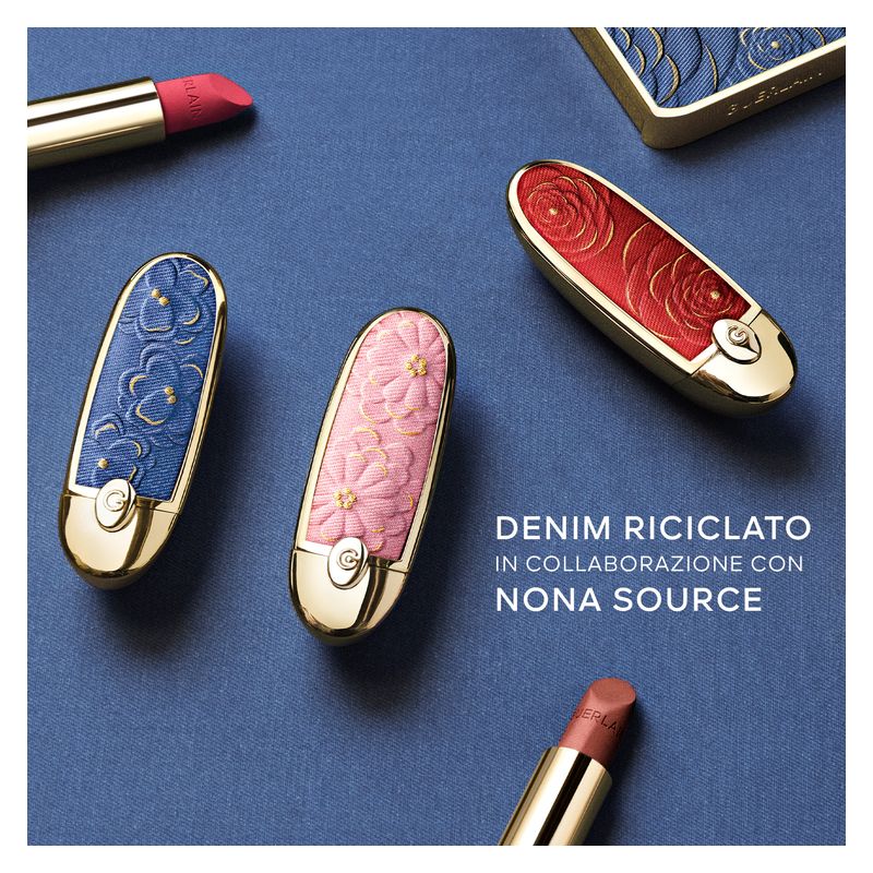 Guerlain Rouge G De Guerlain La Cover Con Doppio Specchio - COLLEZIONE BLOOMING DENIM