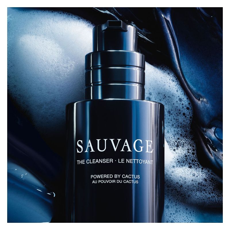 DIOR Sauvage Il Detergente - Detergente Viso – Carbone Nero E Cactus – Purificante, Non Secca La Pelle