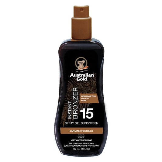 Australian Gold INSTANT BRONZER SPRAY GEL SPF 15