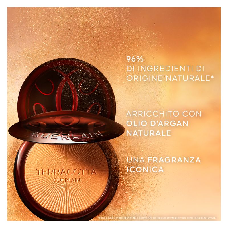 Guerlain TERRACOTTA LUMINIZER LA POUDRE ILLUMINANTE - 96% DI INGREDIENTI DI ORIGINE NATURALE - Luminosità scintillante e dorata