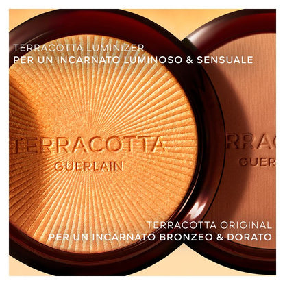 Guerlain TERRACOTTA LUMINIZER LA POUDRE ILLUMINANTE - 96% DI INGREDIENTI DI ORIGINE NATURALE - Luminosità scintillante e dorata