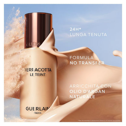 Guerlain TERRACOTTA LE TEINT -FONDOTINTA PERFEZIONE NATURALE E FRESCO, EFFETTO BONNE MINE, TENUTA 24 ORE - NO TRANSFER