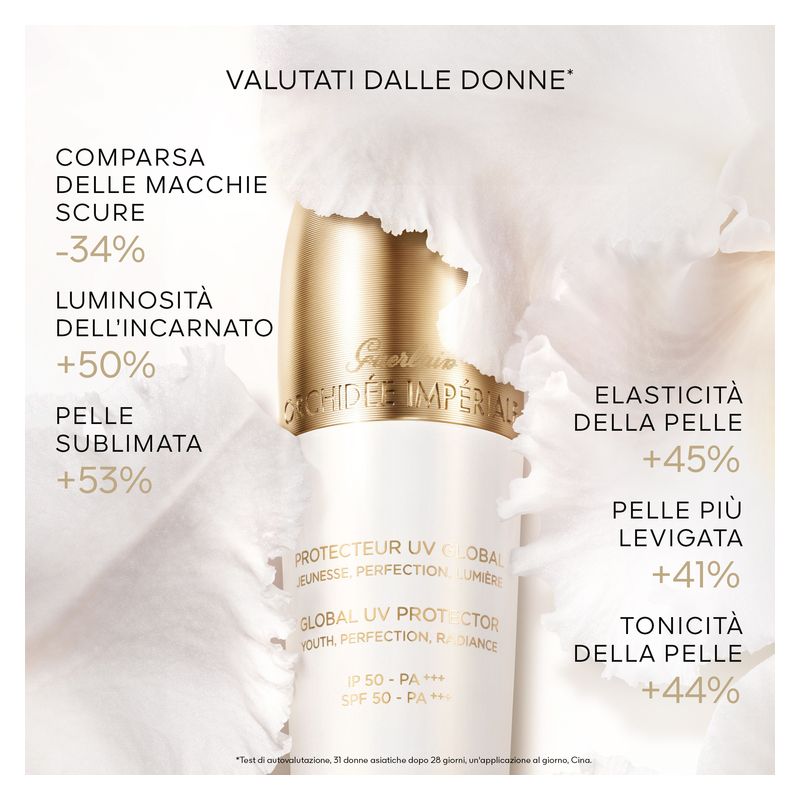 Guerlain ORCHIDÉE IMPÉRIALE BRIGHTENING LE PROTECTEUR UV GLOBAL - Fluide protecteur SPF 50 - PA+++ Giovinezza, Perfezione, Radiosità