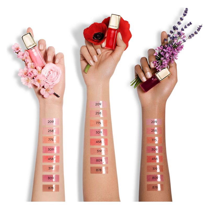 Guerlain KISSKISS BEE GLOW OIL - OLIO LABBRA COLORATO AL MIELE - COLLEZIONE BLOOMING DENIM