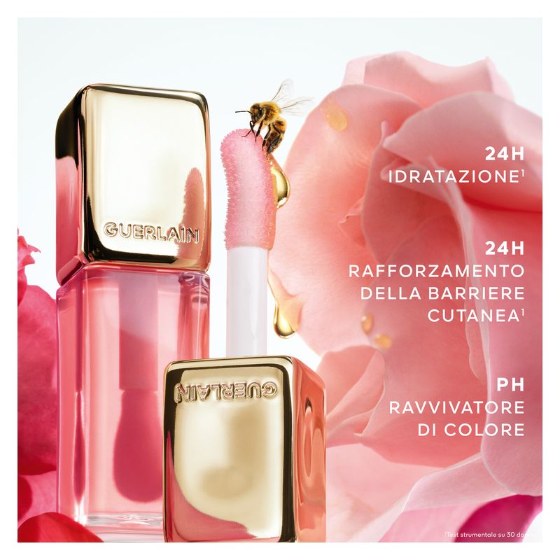 Guerlain KISSKISS BEE GLOW OIL - OLIO LABBRA COLORATO AL MIELE - COLLEZIONE BLOOMING DENIM