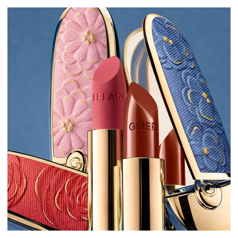 Guerlain Rouge G De Guerlain La Cover Con Doppio Specchio - COLLEZIONE BLOOMING DENIM
