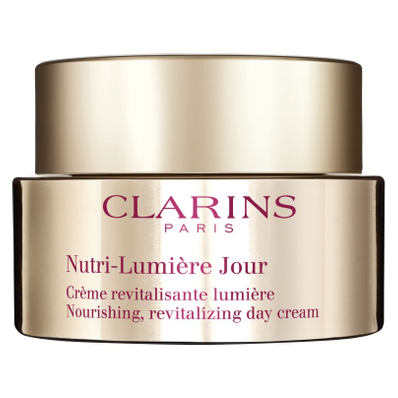 Clarins Nutri-Lumiére Creme Jour - Crema rivitalizzante, luminosità. Tutti i tipi di pelle