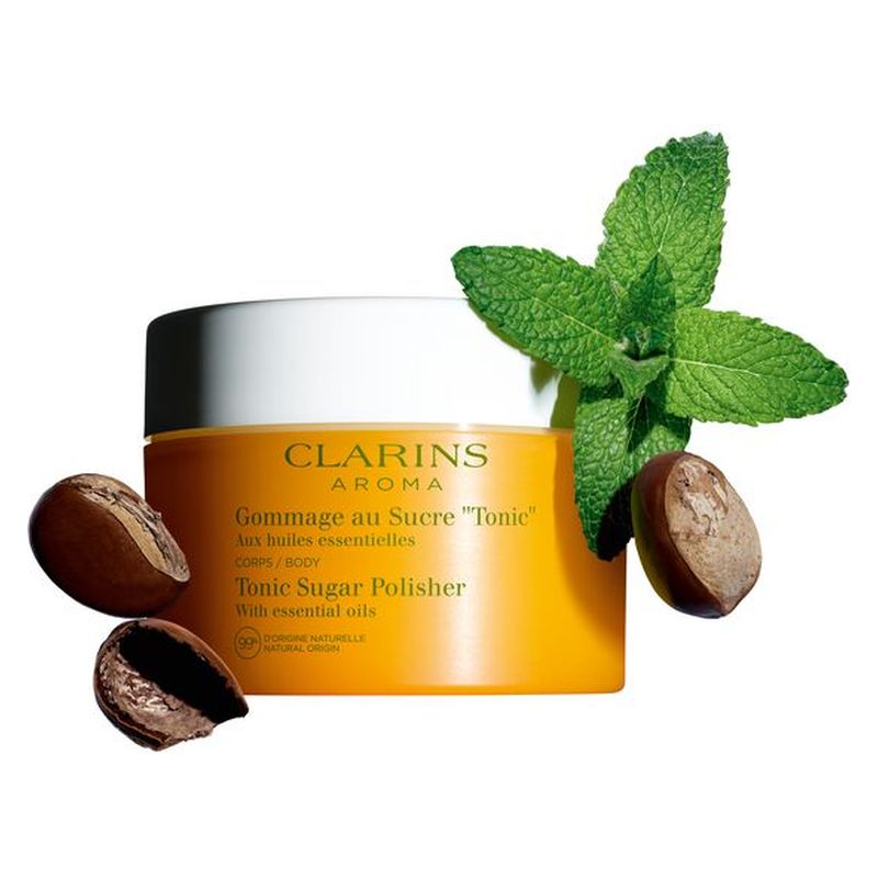 Clarins AROMA GOMMAGE AU SUCRE "TONIC" AUX HUILES ESSENTIELLES