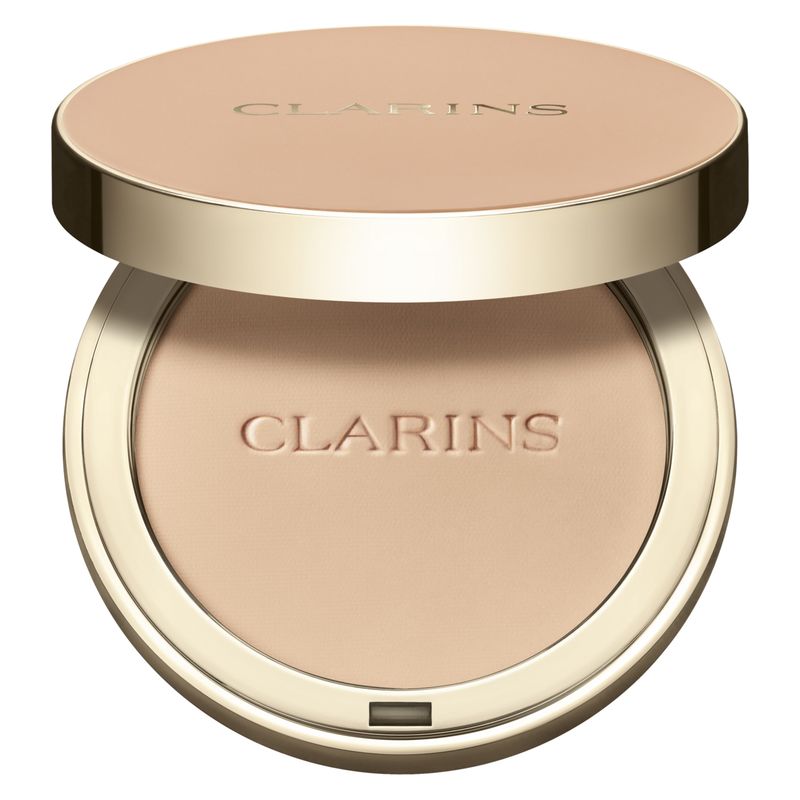 Clarins Ever Matte Compact Powder - Cipria Compatta Opacizzante Colorata, Arricchita Dall'estratto Di Latte Di Pesco