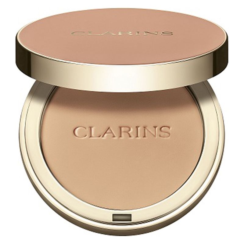 Clarins Ever Matte Compact Powder - Cipria Compatta Opacizzante Colorata, Arricchita Dall'estratto Di Latte Di Pesco