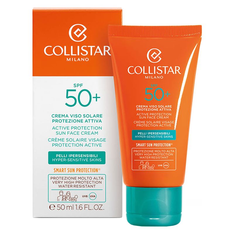 Collistar Crema Viso Solare Protezione Attiva Pelli Ipersensibili Spf 50+