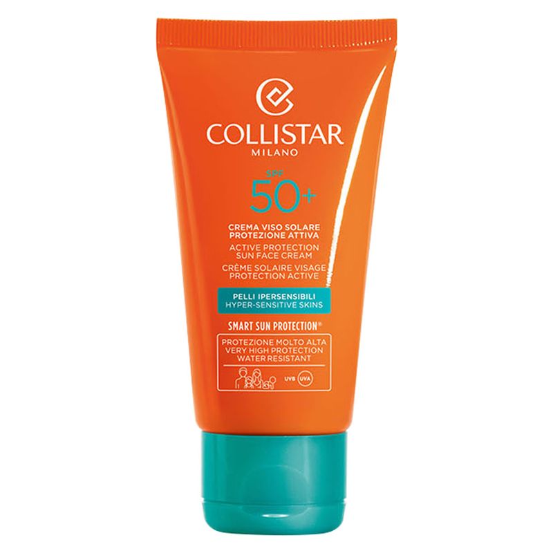 Collistar Crema Viso Solare Protezione Attiva Pelli Ipersensibili Spf 50+