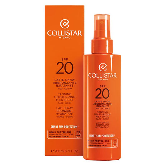 Collistar Latte Spray Abbronzante Idratante Viso - Corpo Spf 20