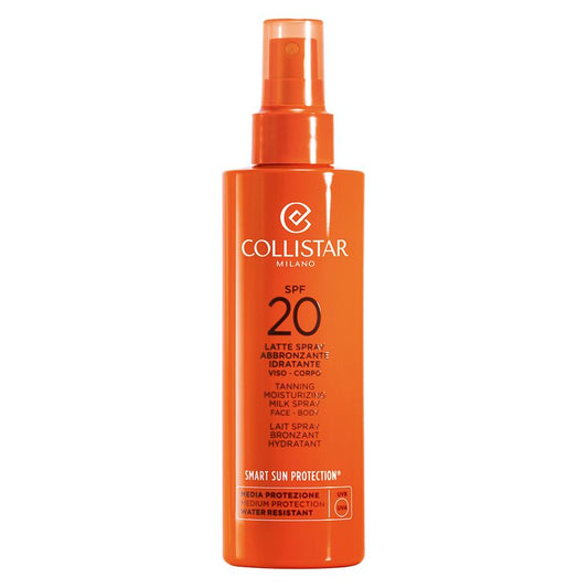 Collistar Latte Spray Abbronzante Idratante Viso - Corpo Spf 20